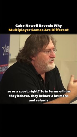 Gabe Newell Reveals Why Multiplayer Games Are Different #shorts #linux #valve #steam #programming
