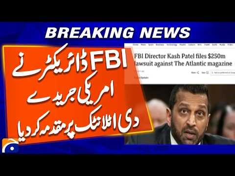 FBI Director Kash Patel sues American magazine The Atlantic | Geo News