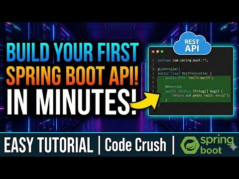 Build Your First Spring Boot REST API in 5 Minutes | Spring Boot Hello World: Create an API