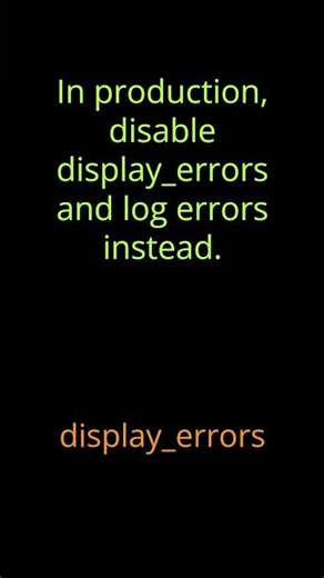 Display PHP errors
