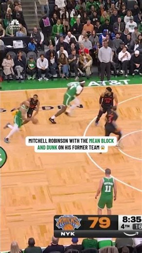 HIGHLIGHTS: Mitchell Robinson with the MEAN BLOCK and DUNK on his former team 😱