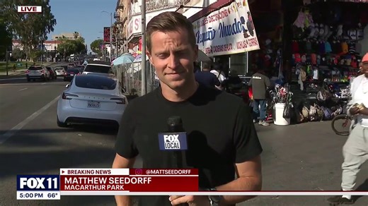NEW: Federal agents flood MacArthur Park in Los Angeles during “Operation Free MacArthur Park” targeting alleged gang activity and fentanyl trafficking.DEA says 19 kilos of fentanyl have already been seized and 17 arrests made as agents raided multiple businesses accused of helping drug sales tied to the 18th Street Gang.“We’re taking it back,” said @USAttyEssayli “We have bigger guns than they do.”