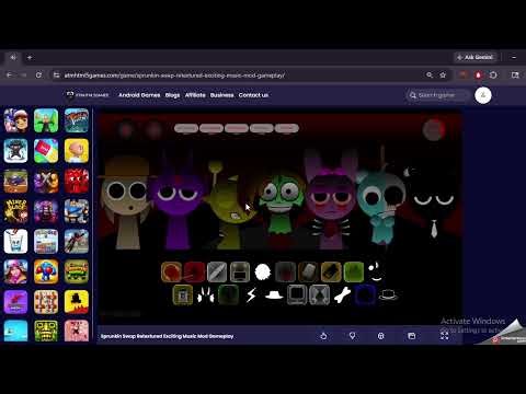 Sprunkin Swap Retextured Exciting Music Mod Gameplay 🎮ETMHtml5Games🎮