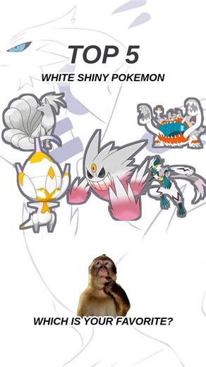 Top 5 best white shiny Pokémon 😳