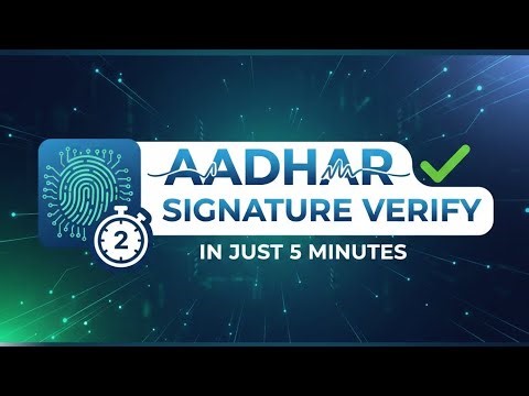 Aadhar signature verify #Youtubefeed #aadhar #signature 