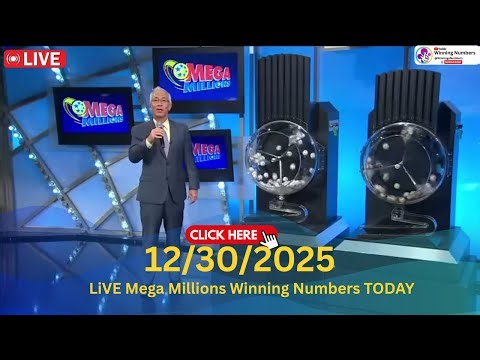 Mega Millions 12/30/25, Mega Millions Drawing Live, Mega Millions Lottery #megamillionsdrawing