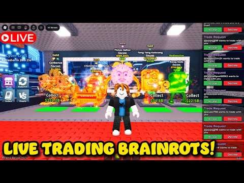 Live Trading + Admin Abuse & Taco Tuesday in Steal A Brainrot #stealabrainrot #roblox #livestream
