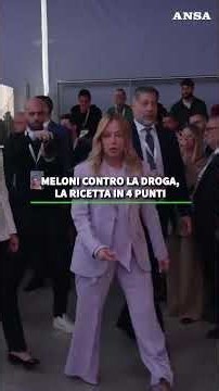 Meloni contro la droga, la ricetta in 4 punti #ansa