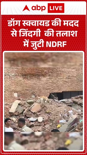 DELHI BUILDING COLLAPSE: डॉग स्क्वायड की मदद से जिंदगी की तलाश में जुटी NDRF |ABPLIVE