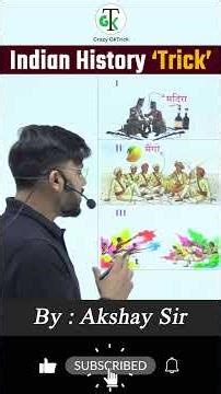 GkTrick | Indian History 'Trick' | Imp Treaty Trick By Akshay Sir | Crazy GkTrick #shorts