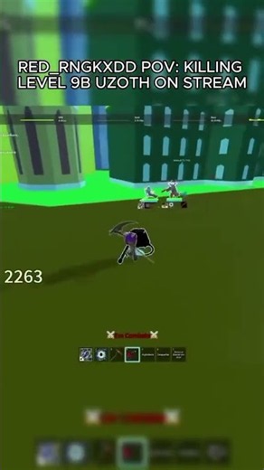 Defeating Admin Uzoth with 9,000,000,000 HP in Blox Fruits 💀| Foxy #fypシ #foryou #bloxfruits #edit
