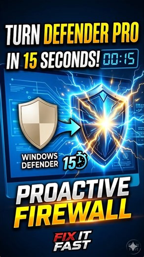 Turn Windows Defender into a PRO Firewall (15 Secs!) 🛡️