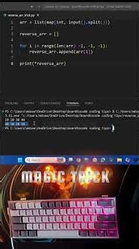 👉 List Reverse in 1 Line 🔥 Python Magic Trick! #shorts #viral #coding #boardtocode