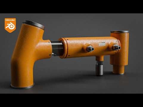 BEGINNER Hard Surface in Blender (Modeling + Texturing)