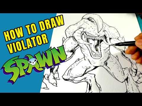 How to Draw SPAWN Villain - Violator
