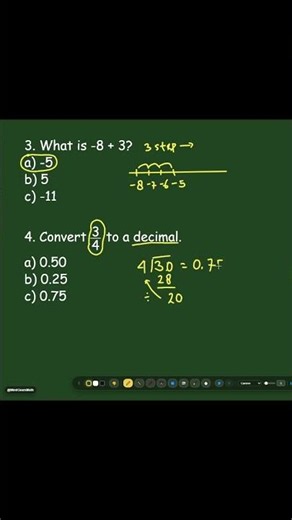 Pre-Algebra Fundamentals Practice for Grade 6, 7 & 8 | SET 1