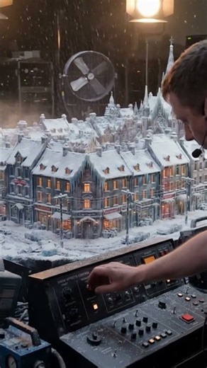A City Frozen in Miniature ❄️ (Part 1) #Shorts