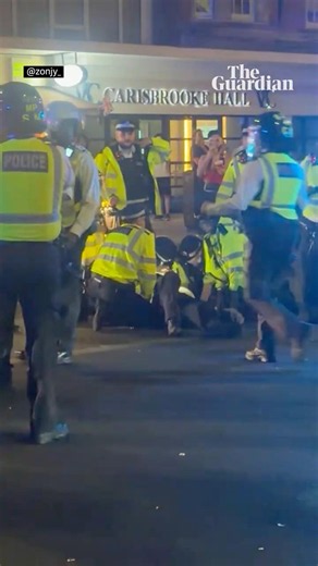 Violent disorder in London after France’s win over Morocco