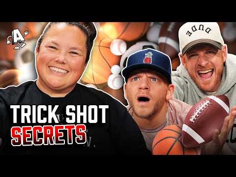 Trick Shot Secrets REVEALED with Trick Shot Queen & Dude Perfect