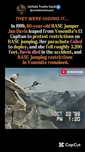 Jan Davis Fatal 1999 Jump.. #tragic #accident