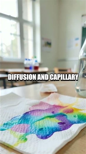 The Tale of a Droplet The Paper Rainbow Diffusion Experiment