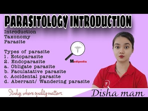 PARASITOLOGY INTRODUCTION with Disha mam