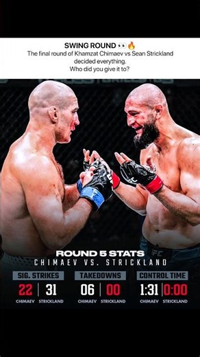Who REALLY Won Round 5? 🤔 Strickland vs Chimaev