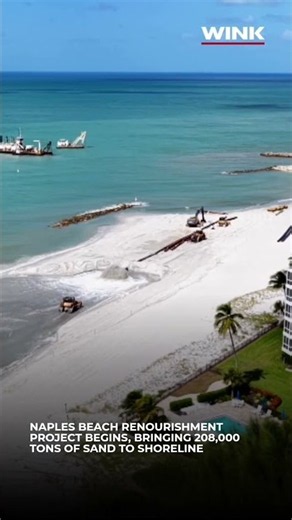 Naples shoreline restoration begins Monday with 208,000 tons of sand