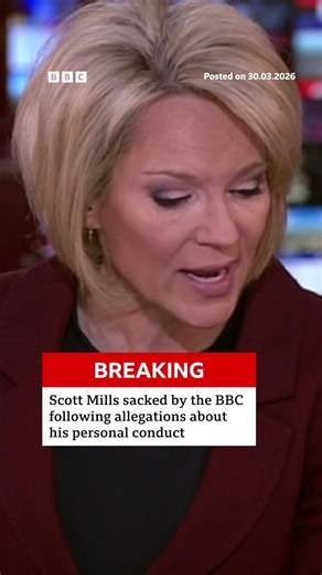 Radio 2's Scott Mills sacked by BBC over 'personal conduct'. #BBCNews