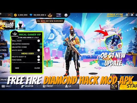 FREE FIRE NEW DIAMOND HACK || FF NEW MOD MENU APK || UNLIMITED DIAMOND SCRIPT