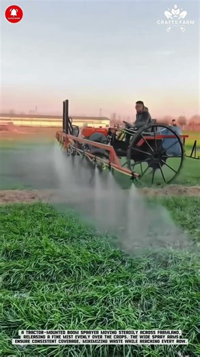Field Crop Spraying with Tractor Boom Sprayer: Uniform Coverage for Healthy Growth