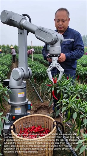 Future of Farming: Advanced Robot Harvesting Chili Peppers in the Field