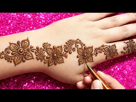 Latest Simple stylish mehndi design | Easy mehndi design | mehndi designs | mehndi