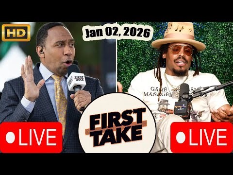 ESPN FIRST TAKE LIVE HD Jan 02, 2026 | GET UP LIVE | Stephen A. & Cam Newton Debate NFL Week 18