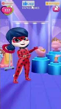 My Talking Angela 2 New update Crossover Miraculous Ladybug Gameplay
