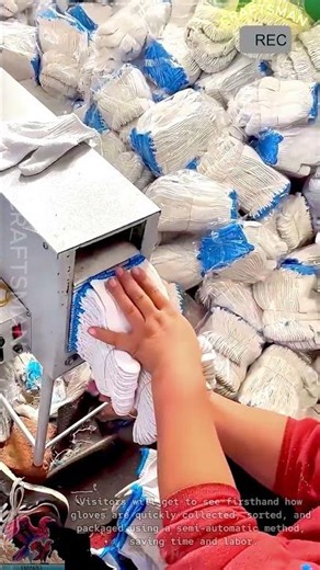 Glove Manufacturing and Packing Process #shorts #viral #tools #machine