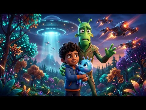 An Alien Asked Me to Save His Baby… While Giant Drones Chased Us! 👽🛸 | Emotional Alien Rescue Story