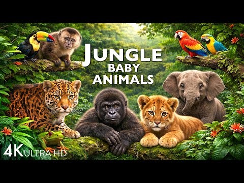 JUNGLE ANIMAL DISCOVERY / 60FPS 4K ULTRA HD #4K #ANIMALS