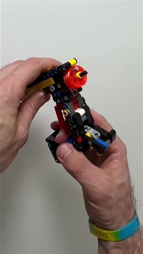 Working LEGO revolver in action