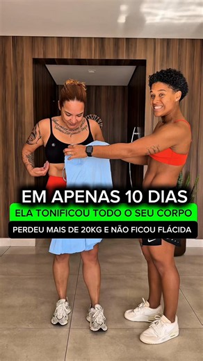 Em apenas 10 dias 🚀 Quando ela comprou esse vestido ele ainda ficava bem justo e causava incômodo. Bora mudar isso juntas? 👇 #emagrecimento #perderbarrigaemcasa #treinoemcasa #emagrecerrapido #perderbarrigafacil