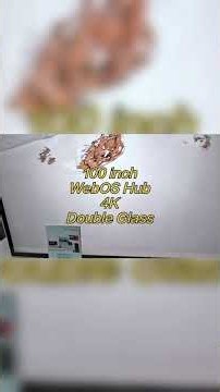 100 inch 4K webOS double glass TV #100inchtv #4ktv #doubleglasstv #tvmanufacturer #webostv