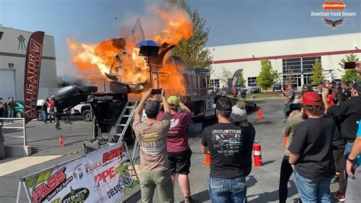 People were standing right there when a 3,000 HP truck engine blew apart like a bomb