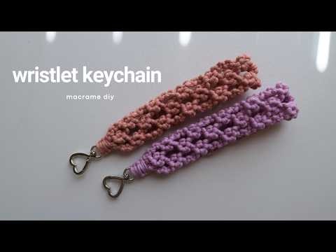Macrame Tutorial | DIY Wristlet Keychain | New Pattern | Step by Step Tutorial