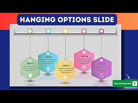 Create a Hanging Options Slide in PowerPoint | Step-by-Step Tutorial + Free Template