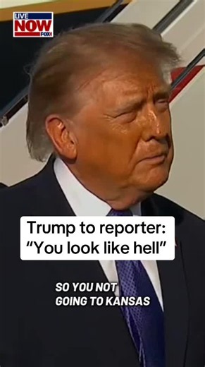 President Trump on Thursday criticized a Reuters journalist who asked if the cancellation of an upcoming campaign rally in Kansas was because the president was