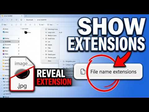 How to Show File Extensions on Windows 11 25H2 (Step-by-Step)