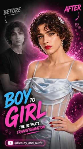crossdresser boy to girl transformation #maletofemale #boytogirl #crossdressing #mtf #transformation