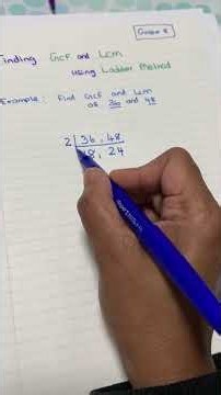 Finding GCF and LCM using LADDER method | Grade 8 Ontario Curriculum