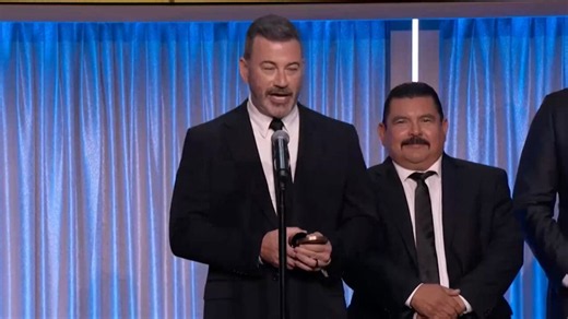 Jimmy Kimmel: We have the right guaranteed by the Constitution to criticize and satirize our leaders. This is a right that I took for granted until last year when the FCC delivered a very unpleasant surprise. But then I watched as millions of people objected because they refuse to allow our freedoms to be bulldozed like the East Wing of the White House. We will not stand by when comedy and journalism are censored and criminalized.