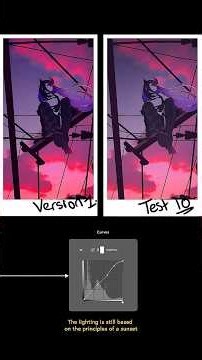 How to draw sunset scene (Rella study)
